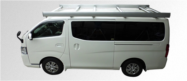 NISSAN NV350キャラバン用[シルバー]（補助ルーフフレーム無）